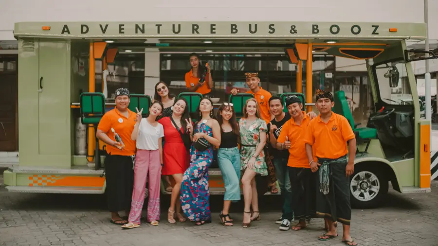 Bus and Booz Bali Party